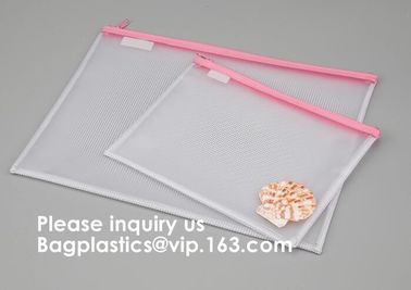 Office School Supplies Zipper File Bag Pvc Mesh Zipper Document Bag For Sale,Document File Folder zipper Bag, BAGEASE supplier