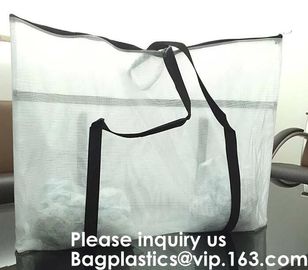 China Supplier Custom Printed Nylon Tote Mesh Shopping Bags,Recyclable Printed Custom Made Shopping Bags, Mesh Shopping supplier
