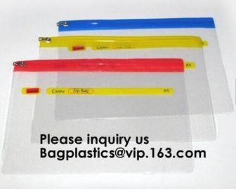 Factory Custom Made Environmental Printing Pvc Eva Pe k Bag File Bag Snap Fastener Bag,A4 k file folder pack supplier