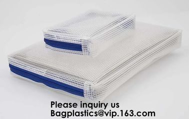 Eco friendly material documents pouch/plastic file pockets for kids,Eco friendly material PVC mesh bag, bagease, pack supplier