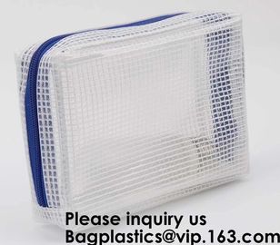 Eco friendly material documents pouch/plastic file pockets for kids,Eco friendly material PVC mesh bag, bagease, pack supplier