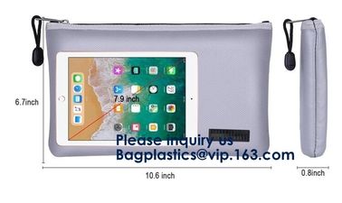 Oem Large Fireproof Cash Pouch Fireproof Bag For Documents Lipo Battery,Safe fireproof document bag,Fiberglass Waterproo supplier