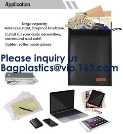 Fiberglass Waterproof Durable,Fire Resistant Document bag Fire Proof Bag,Non-itchy Fiberglass Fireproof Water Resistant supplier