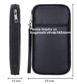 OEM custom luxury travel money passport safe zipper storage pouch fireproof document bag Pouch Money Fiberglass Fire Saf supplier