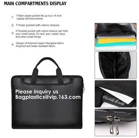 Laptop Computer Bag, Laptop Tote Bag for Women Waterproof Business Bags,Fiberglass Waterproof Zip Lock Pouch Zipper pack supplier