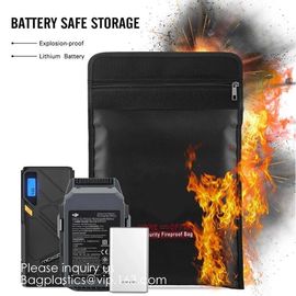 Non-Itchy silicone coated fireproof waterproof bag with zipper 15 x 11 inch,Defender fireproof and water resistant supplier