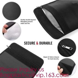 Non-Itchy silicone coated fireproof waterproof bag with zipper 15 x 11 inch,Defender fireproof and water resistant supplier