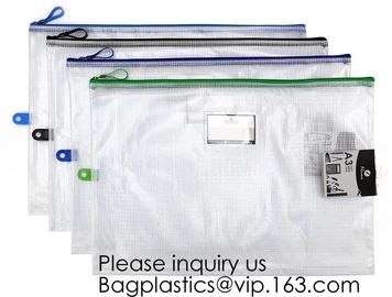 Office Stationery Plastic Pp File Bag A4 Document Pouch B6 Zipper Wholesale File Folder Bag School Stationery Supplies, supplier