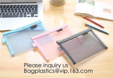 School Multiple Waterproof Zipper Stationery Bag,Accessories Student Stationery Waterproof Pencil Bag, bagease, bagplast supplier