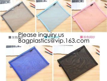 School Multiple Waterproof Zipper Stationery Bag,Accessories Student Stationery Waterproof Pencil Bag, bagease, bagplast supplier