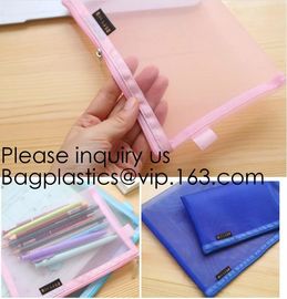 School Multiple Waterproof Zipper Stationery Bag,Accessories Student Stationery Waterproof Pencil Bag, bagease, bagplast supplier