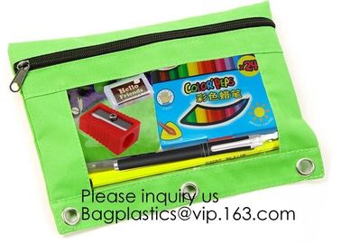 China School Stationery Pen Bag Pencil Packing Bag With Zipper Closure,Printable sublimation blank Kids Pen Bag ,Linen S supplier