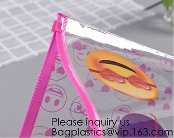 Fashion Eco Friendly Clear EVA Waterproof Transparent Cosmetic Travel Bag,Triangle Cosmetic Bag Traveling EVA Makeup Bag supplier