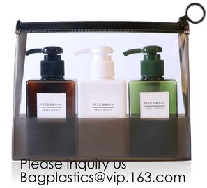 China Manufacturer Wholesale Transparent Beautiful Clear Eva Cosmetic Bag,Travel Bag With Double Zip Design, Bagease supplier