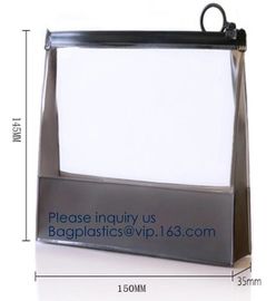 China Manufacturer Wholesale Transparent Beautiful Clear Eva Cosmetic Bag,Travel Bag With Double Zip Design, Bagease supplier