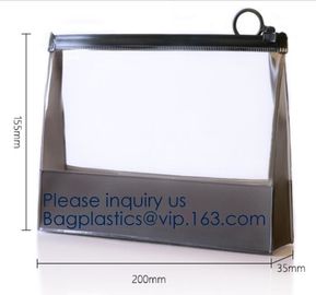 China Manufacturer Wholesale Transparent Beautiful Clear Eva Cosmetic Bag,Travel Bag With Double Zip Design, Bagease supplier