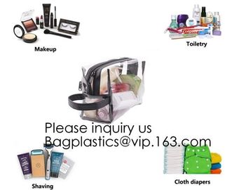 Eco Friendly Travel Beauty Classic Design Frosted Pvc Eva Packaging Bag With Zipper For Cosmetic,Travel Cosmetic storage supplier