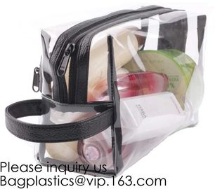 Eco Friendly Travel Beauty Classic Design Frosted Pvc Eva Packaging Bag With Zipper For Cosmetic,Travel Cosmetic storage supplier