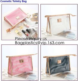 Eco-friendly Soft Plastic Frosted Cosmetic EVA Zipper Bags,New Design Carry Eva Plastic Cosmetic Bags With Own Logo supplier