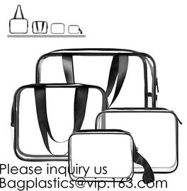 Custom Fashion Clear EVA Storage Bag Waterproof Wash Makeup Bag,Cosmetic Bag With Plastic Zipper Sealig Lock, Bagease supplier