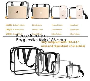 Custom Fashion Clear EVA Storage Bag Waterproof Wash Makeup Bag,Cosmetic Bag With Plastic Zipper Sealig Lock, Bagease supplier