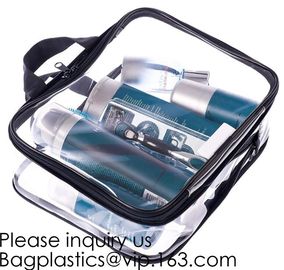 Custom Fashion Clear EVA Storage Bag Waterproof Wash Makeup Bag,Cosmetic Bag With Plastic Zipper Sealig Lock, Bagease supplier