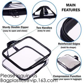 TSA Approved Toiletry Bag - Clear Travel Bag for Men and Women to Carry on your Makeup and Toiletries, bagease, bagplast supplier