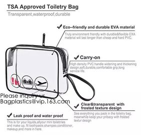 TSA Approved Toiletry Bag - Clear Travel Bag for Men and Women to Carry on your Makeup and Toiletries, bagease, bagplast supplier