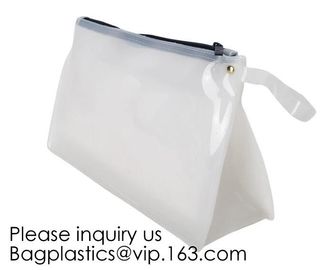 Eco Material EVA Cosmetic Packaging Zipper Bags Made In China,Plastic Bag For Cosmetic/Swimwear/Document Zipper Pouch supplier