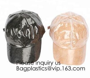 New Design Custom Tyvek&amp;Pvc Hat/Adjustable Clear Pvc Baseball Cap/Washable Tyvek Paper Hat, bagease, bagplastics, pak supplier