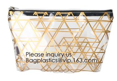 Fashion Lady Beautiful Transparent Eco Friendly EVA Cosmetic bag,PVC Zipper Cosmetic Makeup Tote Bags, bagease, bagplast supplier