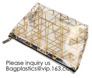 Fashion Lady Beautiful Transparent Eco Friendly EVA Cosmetic bag,PVC Zipper Cosmetic Makeup Tote Bags, bagease, bagplast supplier