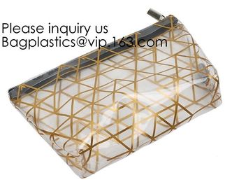 Fashion Lady Beautiful Transparent Eco Friendly EVA Cosmetic bag,PVC Zipper Cosmetic Makeup Tote Bags, bagease, bagplast supplier