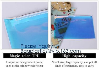 Factory Custom PVC Waterproof Makeup Pouch Travel Toiletry Bag With Logo Printing,Material Wine sling Recycled Cosmetic supplier