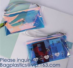 New Design Custom Logo Transparent Waterproof PVC EVA Travel Cosmetic Bag Clear Portable Zipper Pouch, bagease, bagplast supplier