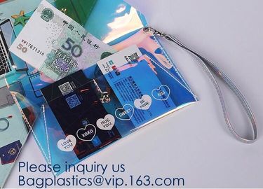 New Design Custom Logo Transparent Waterproof PVC EVA Travel Cosmetic Bag Clear Portable Zipper Pouch, bagease, bagplast supplier