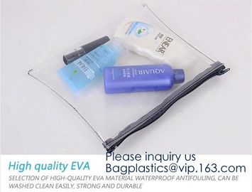 Environmental EVA Cosmetic Pouch, Customized Frosted EVA Zipper Bag with Zip Top,Waterproof Phone Bag Bikini Bag Wine Ba supplier