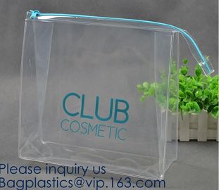 Promotional eco-friendly clear soft eva cosmetic toiletry zipper bag,cosmetic bag for swimwear/ large capacity storage b supplier