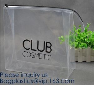 Promotional eco-friendly clear soft eva cosmetic toiletry zipper bag,cosmetic bag for swimwear/ large capacity storage b supplier