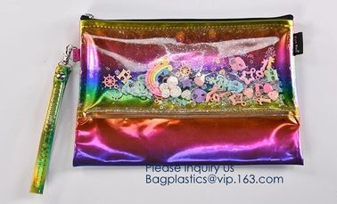 China Supplier EVA pouch customized Cosmetic Makeup Bag toiletry bag,Vinyl Waterproof makeup pouch Portable EVA Women Co supplier