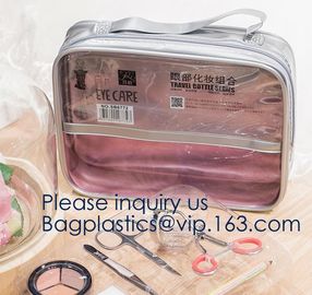 High Performance Toiletry Bag,Vinyl Plastic Toiletry for Travel Accessories Organizer Makeup bag,Wine sling Recycled Cos supplier