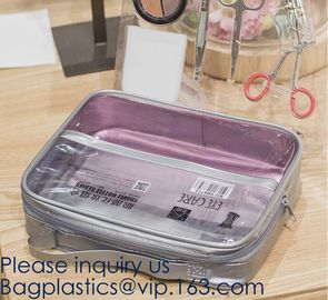 High Performance Toiletry Bag,Vinyl Plastic Toiletry for Travel Accessories Organizer Makeup bag,Wine sling Recycled Cos supplier