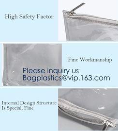 PEVA Waterproof Transparent Clear TPU Toiletry Storage Cosmetic Makeup Toiletry Bag Pouch,bag makeup storage pouch supplier