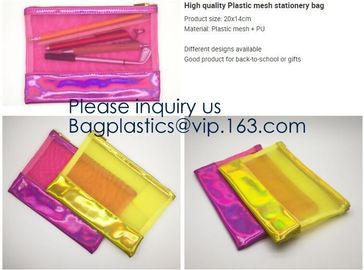 Biodegradable Clear EVA Plastic Zipper Bag/ Cosmetic Packaging Bag,Travelling eco eva Beauty Cosmetic Bag, BAGEASE PACK supplier