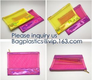 Biodegradable Clear EVA Plastic Zipper Bag/ Cosmetic Packaging Bag,Travelling eco eva Beauty Cosmetic Bag, BAGEASE PACK supplier