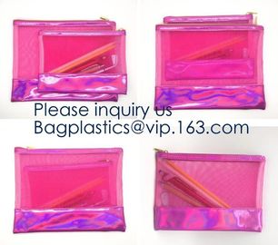 Biodegradable Clear EVA Plastic Zipper Bag/ Cosmetic Packaging Bag,Travelling eco eva Beauty Cosmetic Bag, BAGEASE PACK supplier