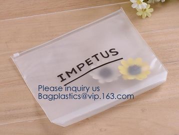 Wholesale Waterproof Transparent Zipper Slider Eva Cosmetic Bag,Custom Logo Biodegradable Promotion Plastic EVA Make Up supplier