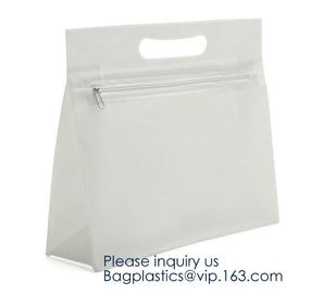 Popular Pvc/Eva Cosmetic Bag With Zipper Waterproof Eco-Friendly Glossy Zipper Bag,Frame Transparent EVA Cosmetic Zipper supplier