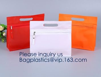 Popular Pvc/Eva Cosmetic Bag With Zipper Waterproof Eco-Friendly Glossy Zipper Bag,Frame Transparent EVA Cosmetic Zipper supplier