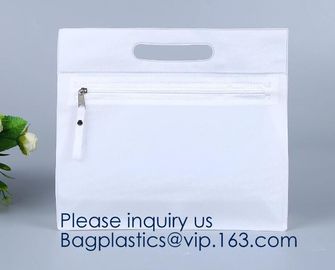 Popular Pvc/Eva Cosmetic Bag With Zipper Waterproof Eco-Friendly Glossy Zipper Bag,Frame Transparent EVA Cosmetic Zipper supplier